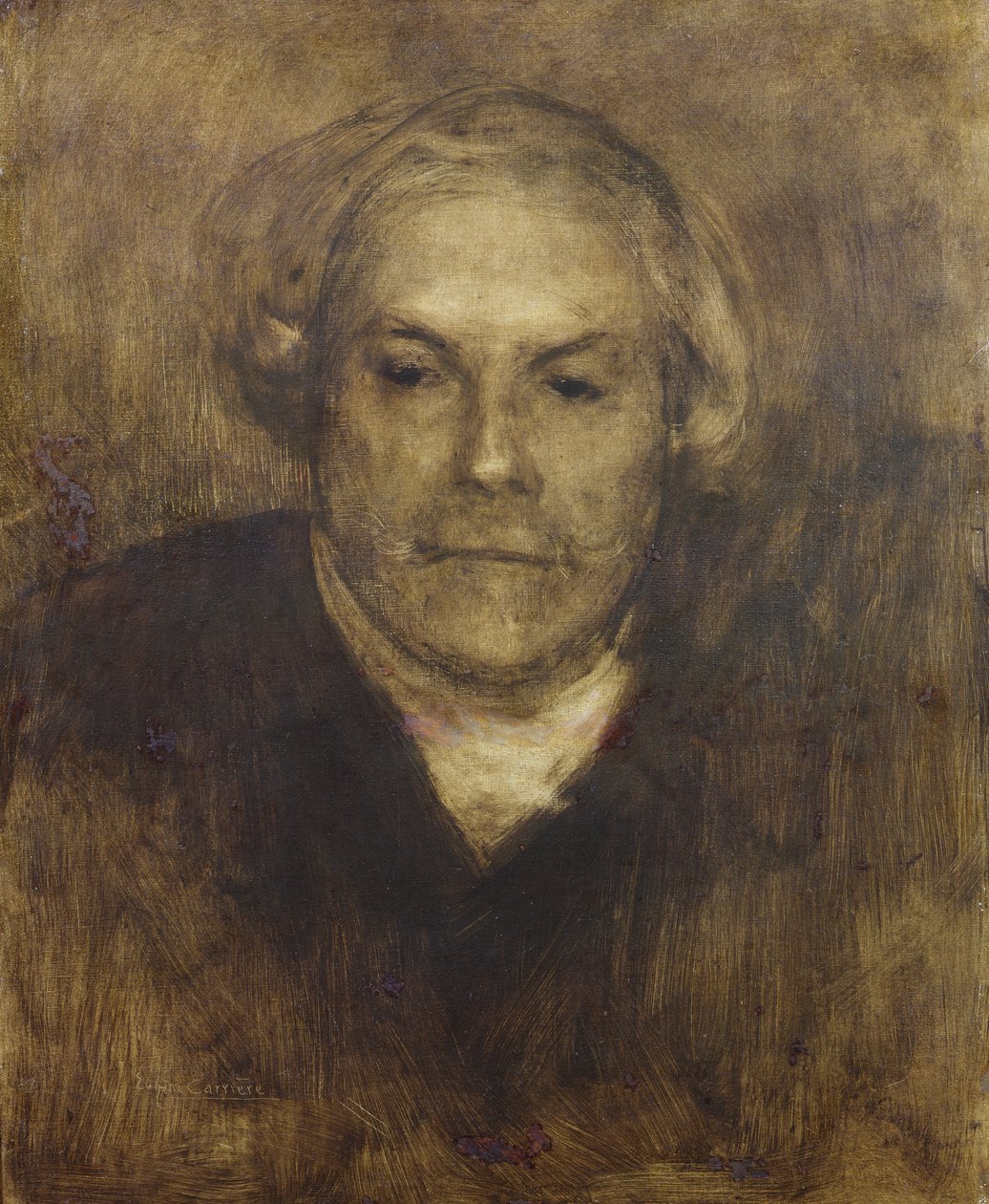 Edmond de Goncourt (1822-96) c.1892 door Eugène Carrière