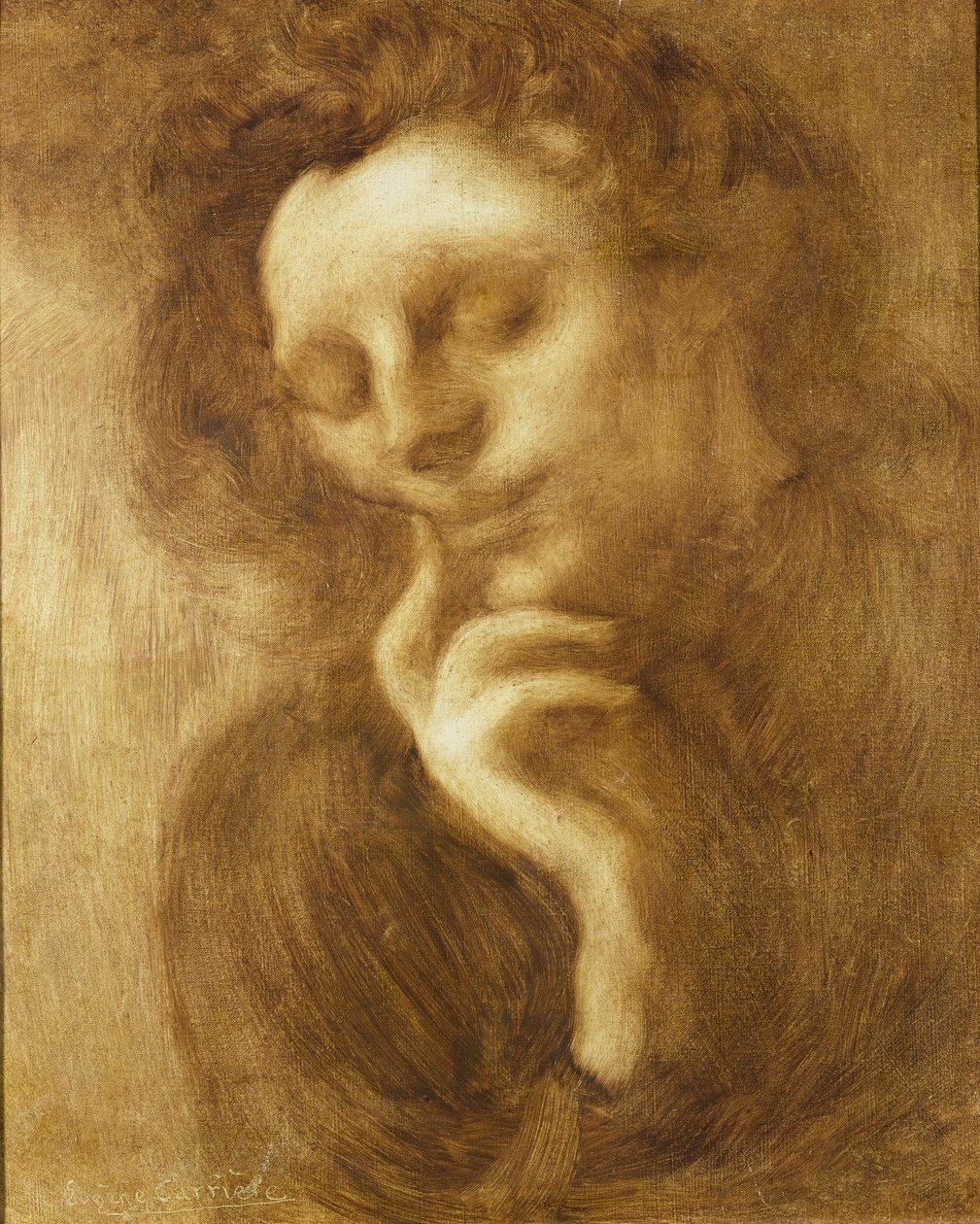 Portret van een vrouw of, Tederheid door Eugène Carrière