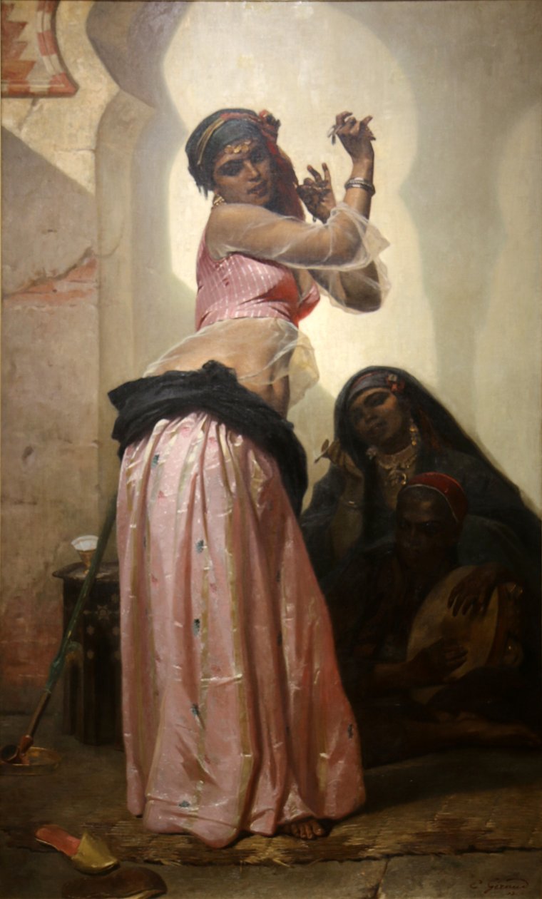 Danseres in Caïro door Pierre François Eugène Giraud