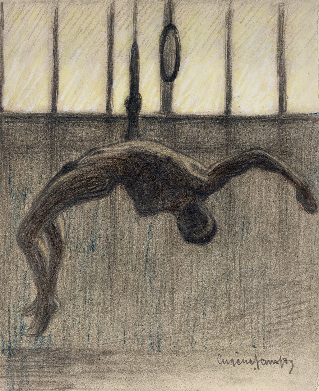 Ringgymnast, 1911 door Eugène Jansson