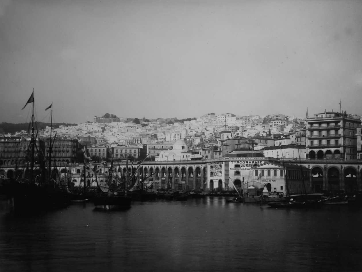 De haven van Algiers door Eugène Trutat