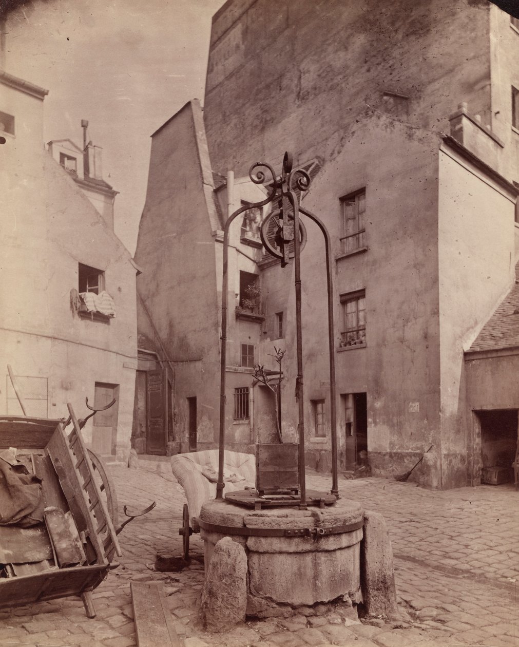 Rue St. Jacques door Eugène Atget