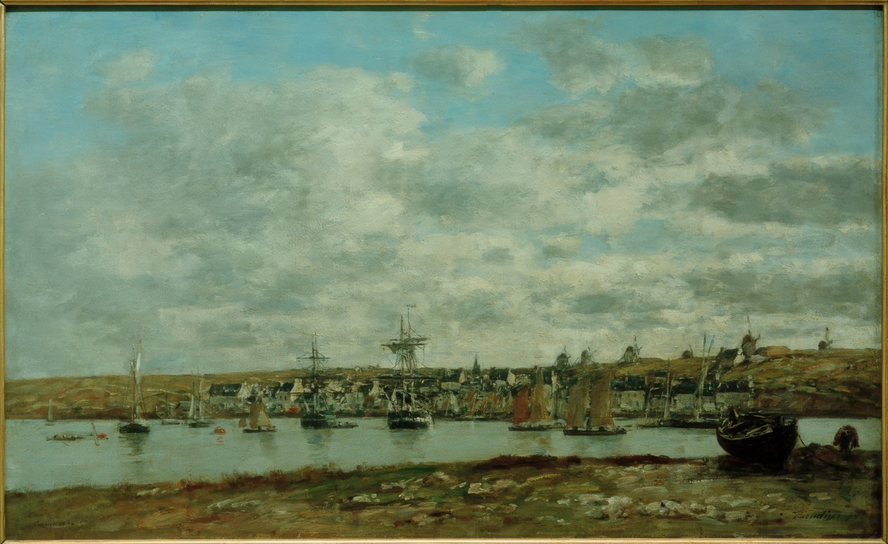 Haven van Camaret door Eugene Louis Boudin