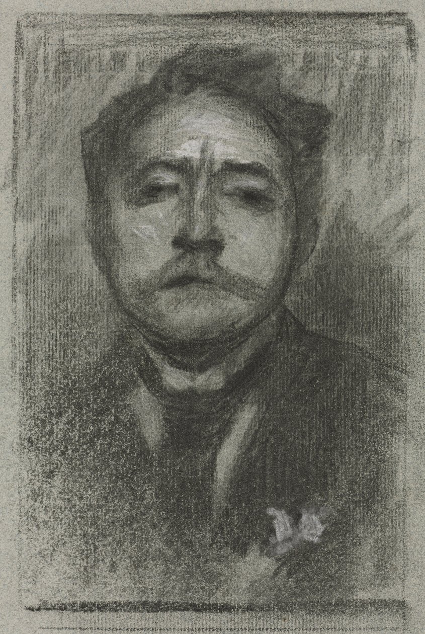 Portret van Jean Ajalbert door Eugène Carrière