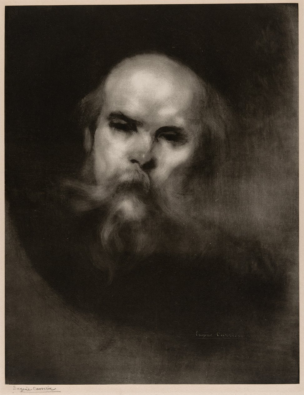 Portret van Paul Verlaine door Eugène Carrière