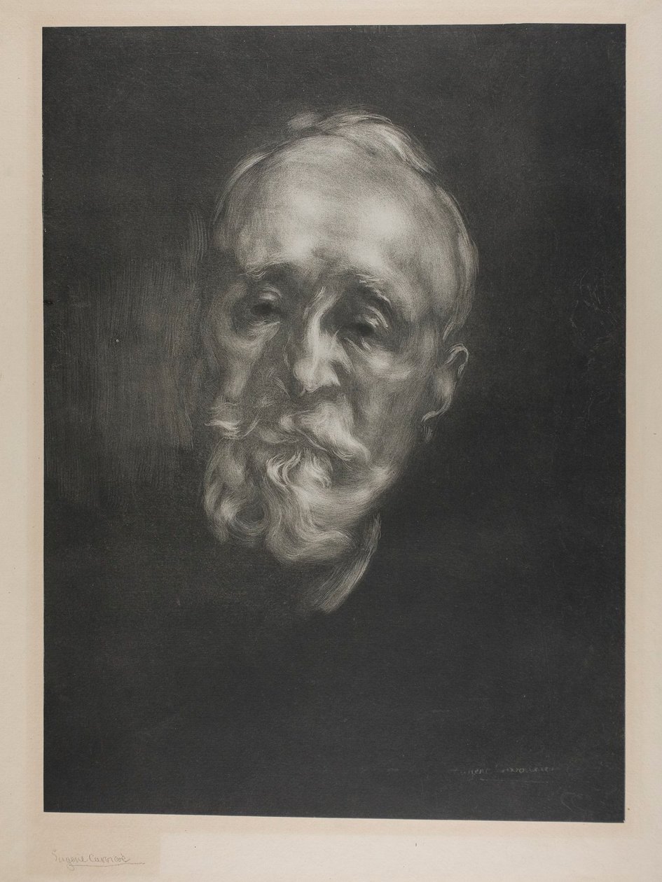 Portret van Puvis de Chavannes door Eugène Carrière