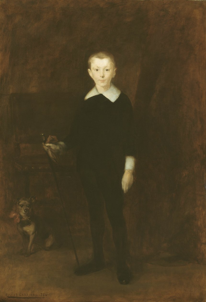 Portret van een Jongen door Eugène Carrière