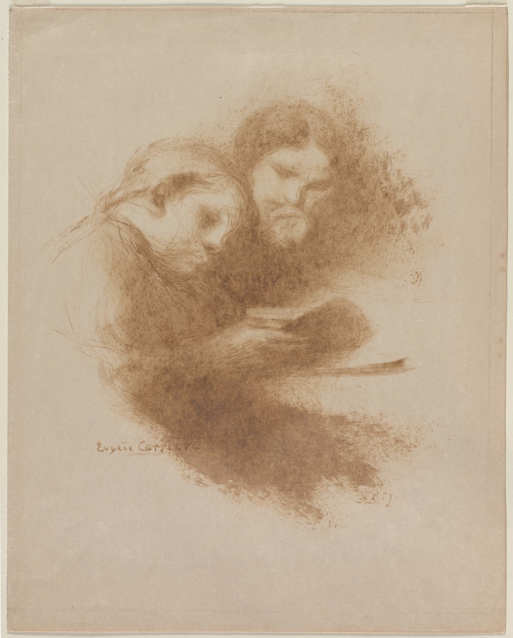 Lezen door Eugène Carrière