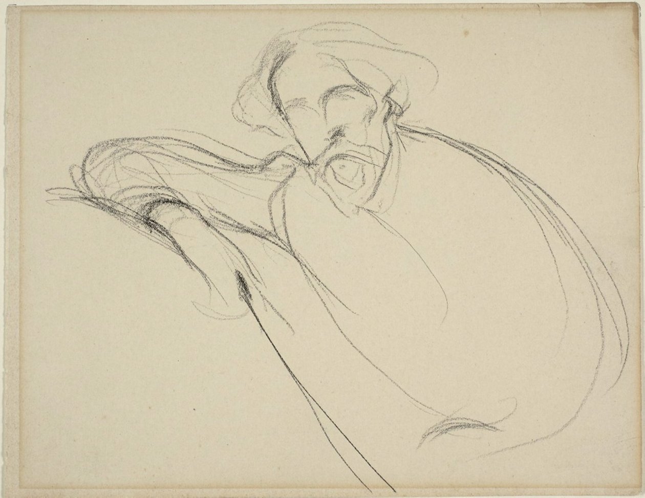 Studie van Alphonse Daudet door Eugène Carrière