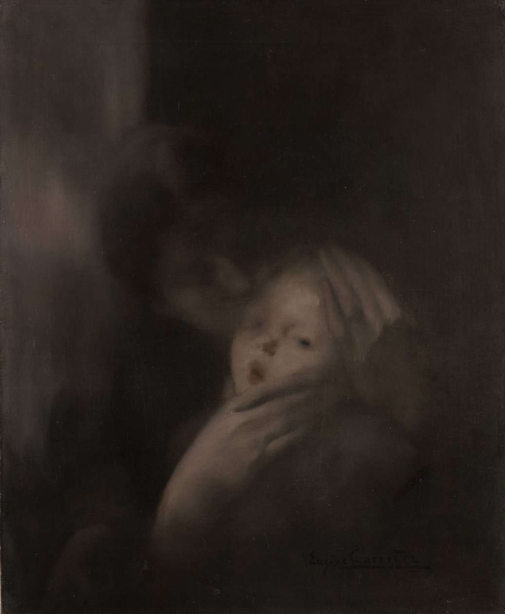Tederheid (Tenderness) door Eugène Carrière