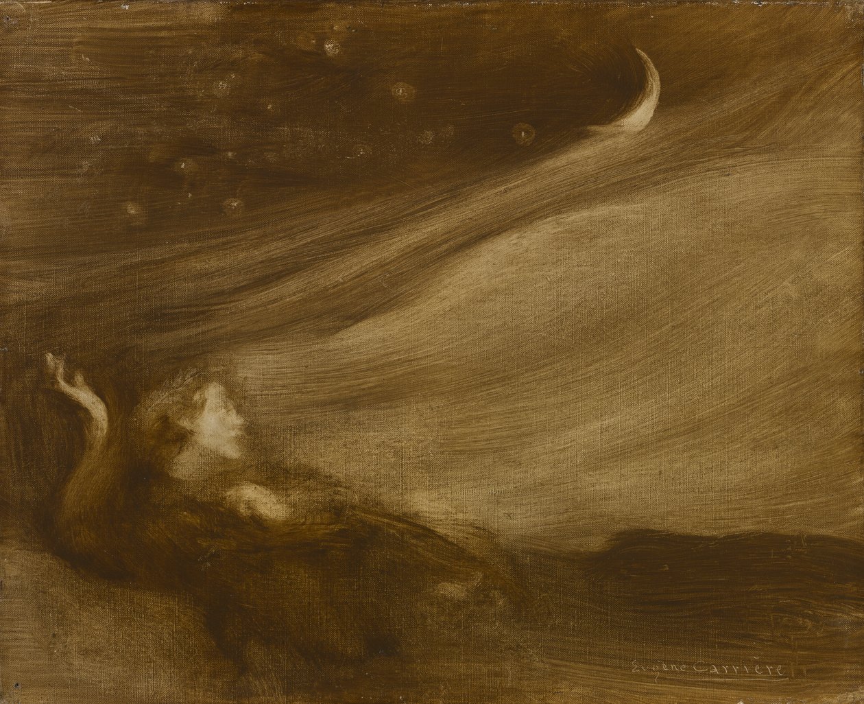 De Contemplator door Eugène Carrière