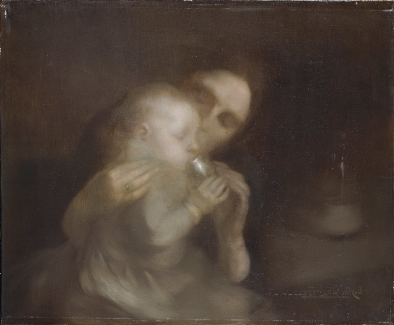 De tinnen mok, c1888 door Eugène Carrière