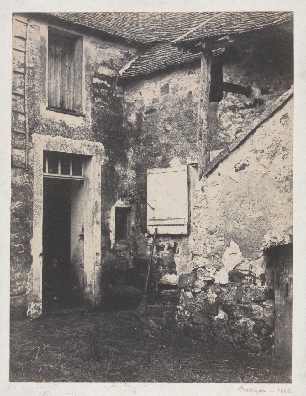 Boerenerf, 1862 door Eugène Cuvelier