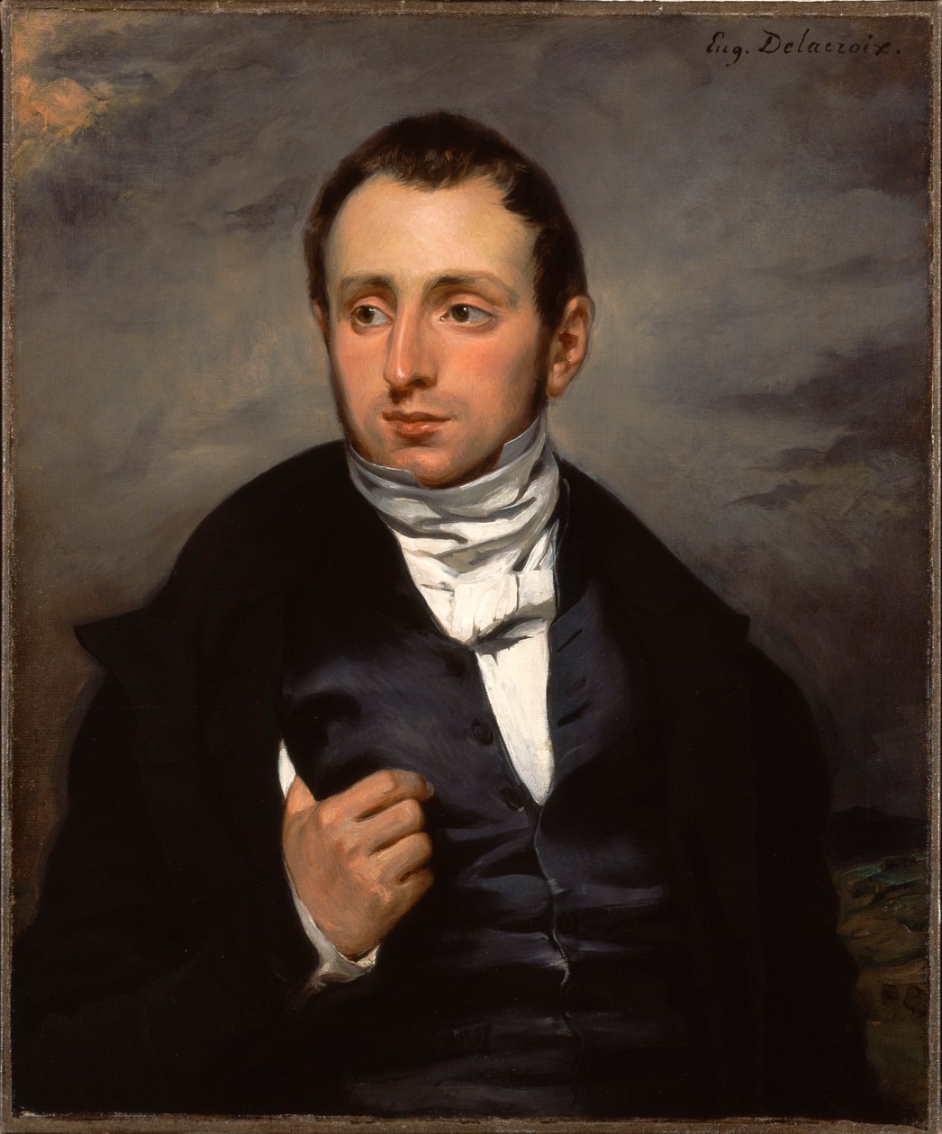 Een portret van Dr. François-Marie Desmaisons door Eugène Delacroix