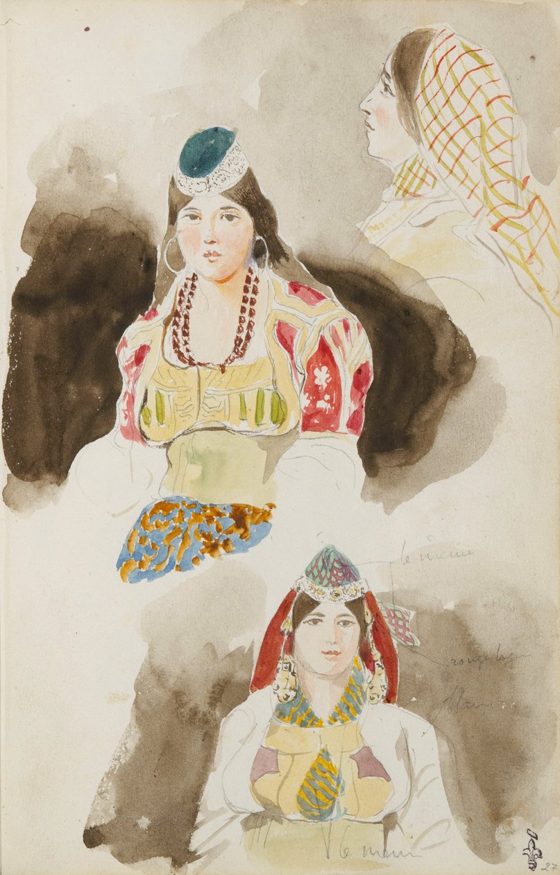 Marokko reisalbum door Eugène Delacroix