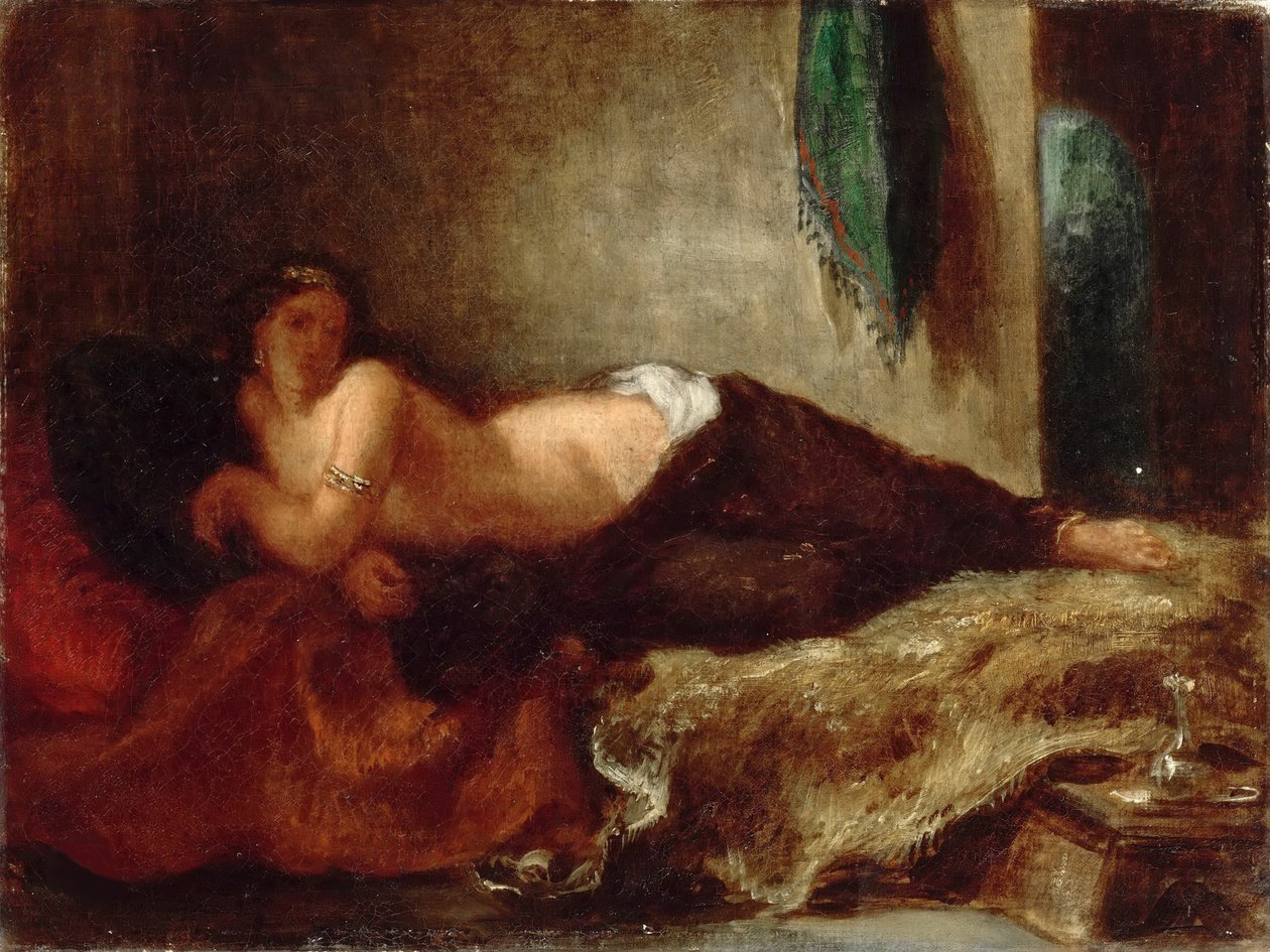 Een odalisk, ca. 1849 door Eugène Delacroix