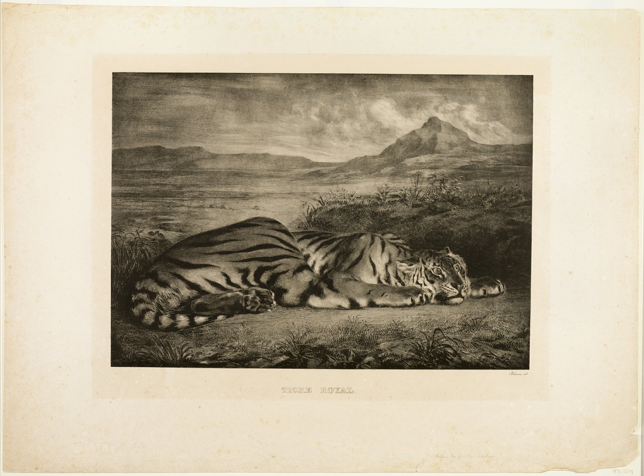 Bengaalse Tijger door Eugène Delacroix