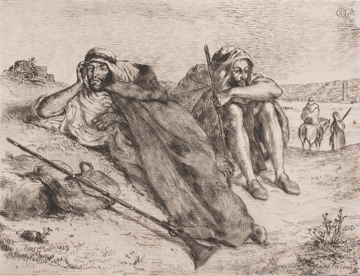 Deens: Arabieren uit Oran door Eugène Delacroix