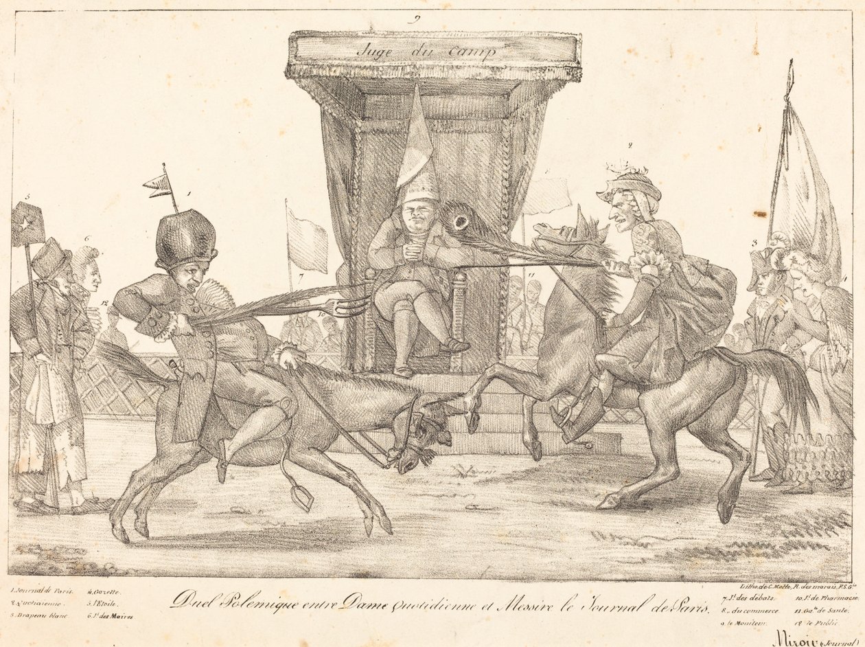 Polemisch Duel door Eugène Delacroix