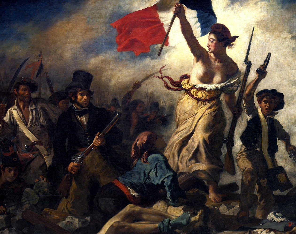 Vrijheid leidt het volk door Eugène Delacroix
