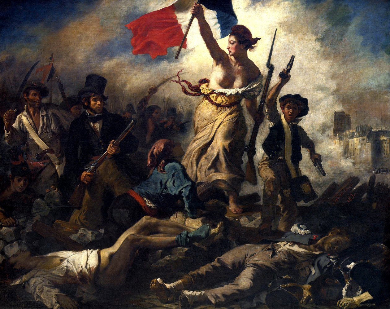 Vrijheid leidt het volk door Eugène Delacroix