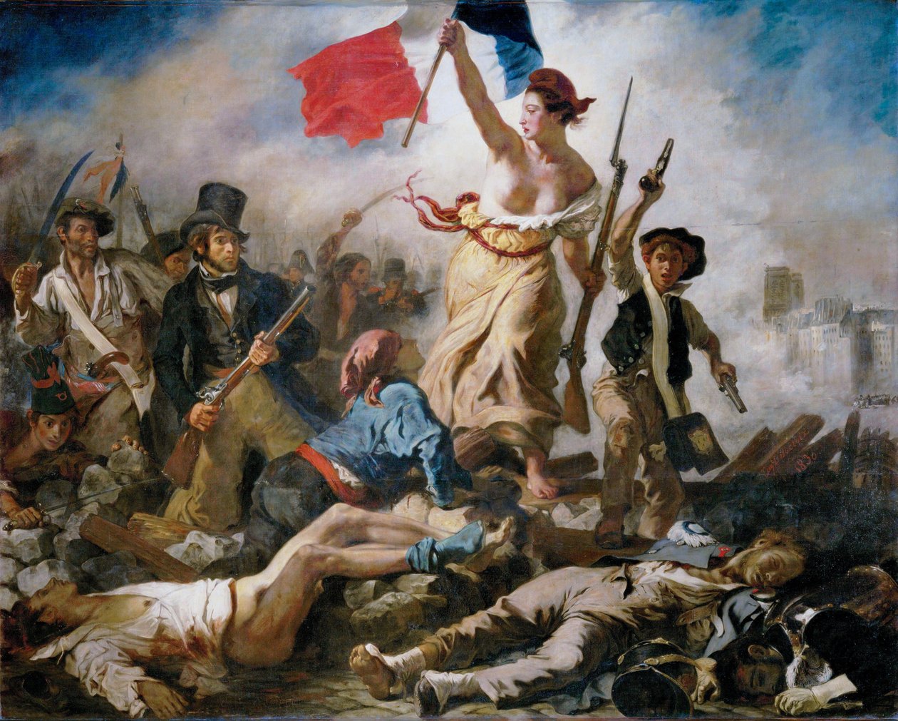 Vrijheid leidt het volk door Eugène Delacroix