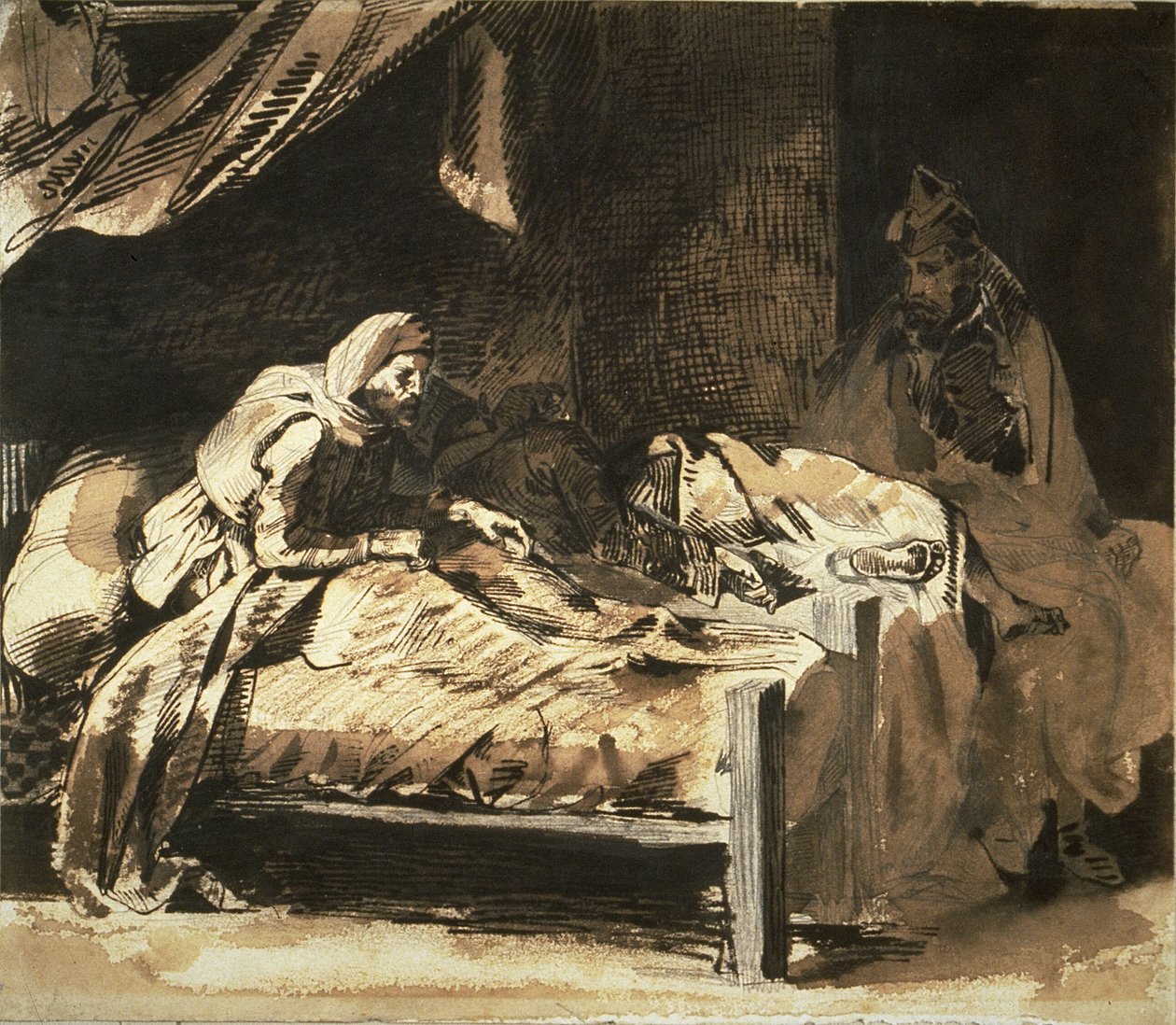 Militair ziekenhuis door Eugène Delacroix