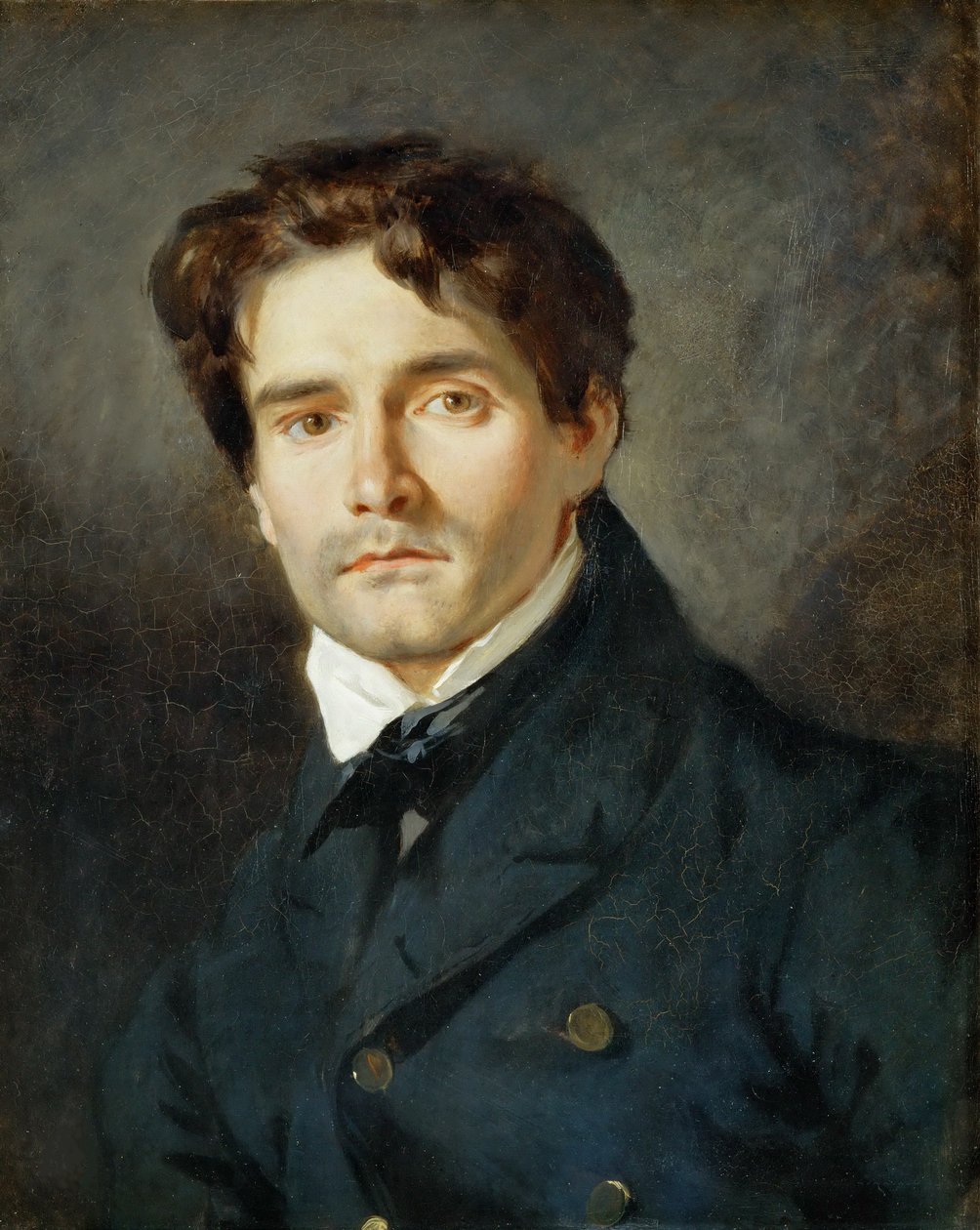 Portret van Léon Riesener 1808-1878, 1835. door Eugène Delacroix