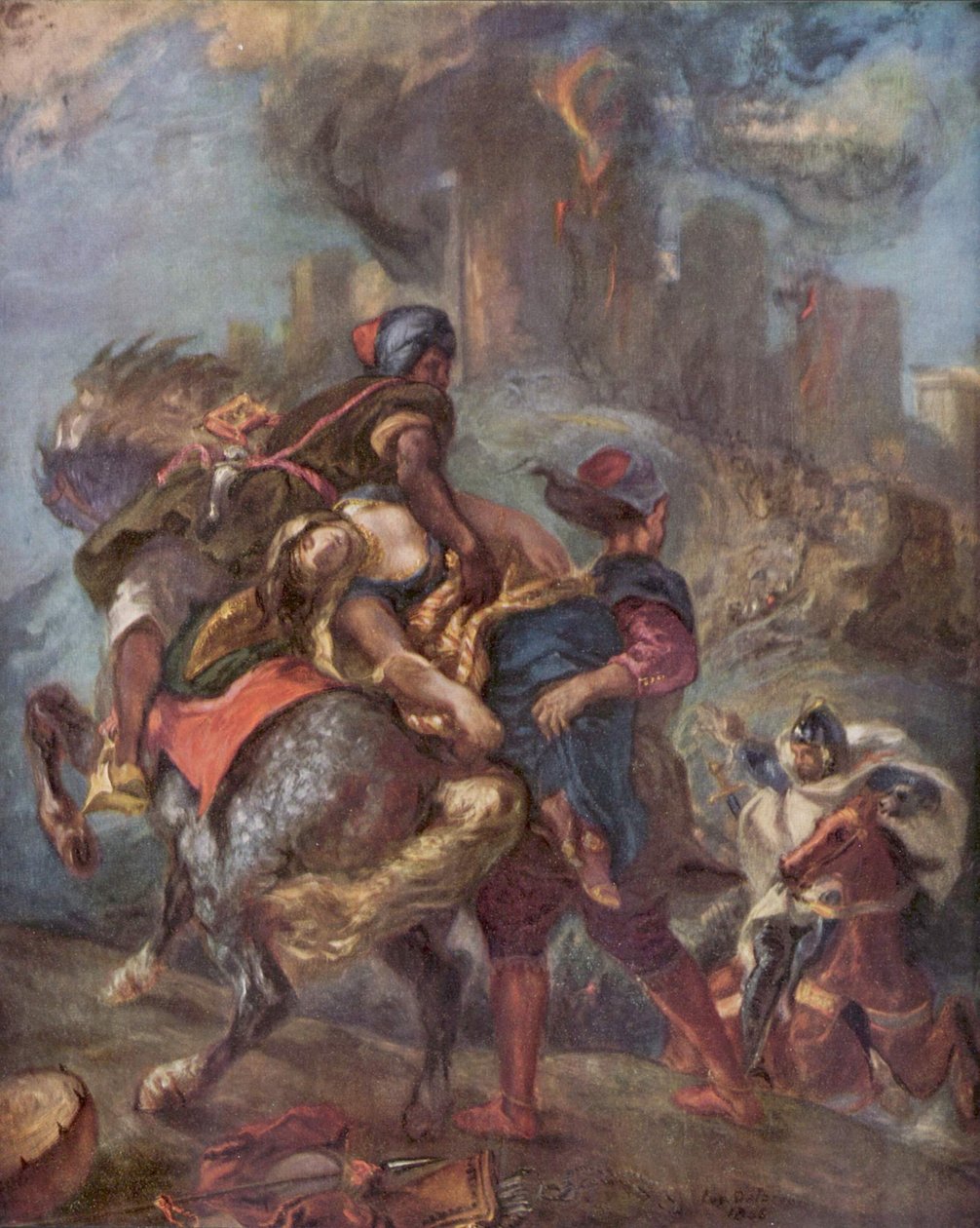 De ontvoering van Rebecca door Eugène Delacroix