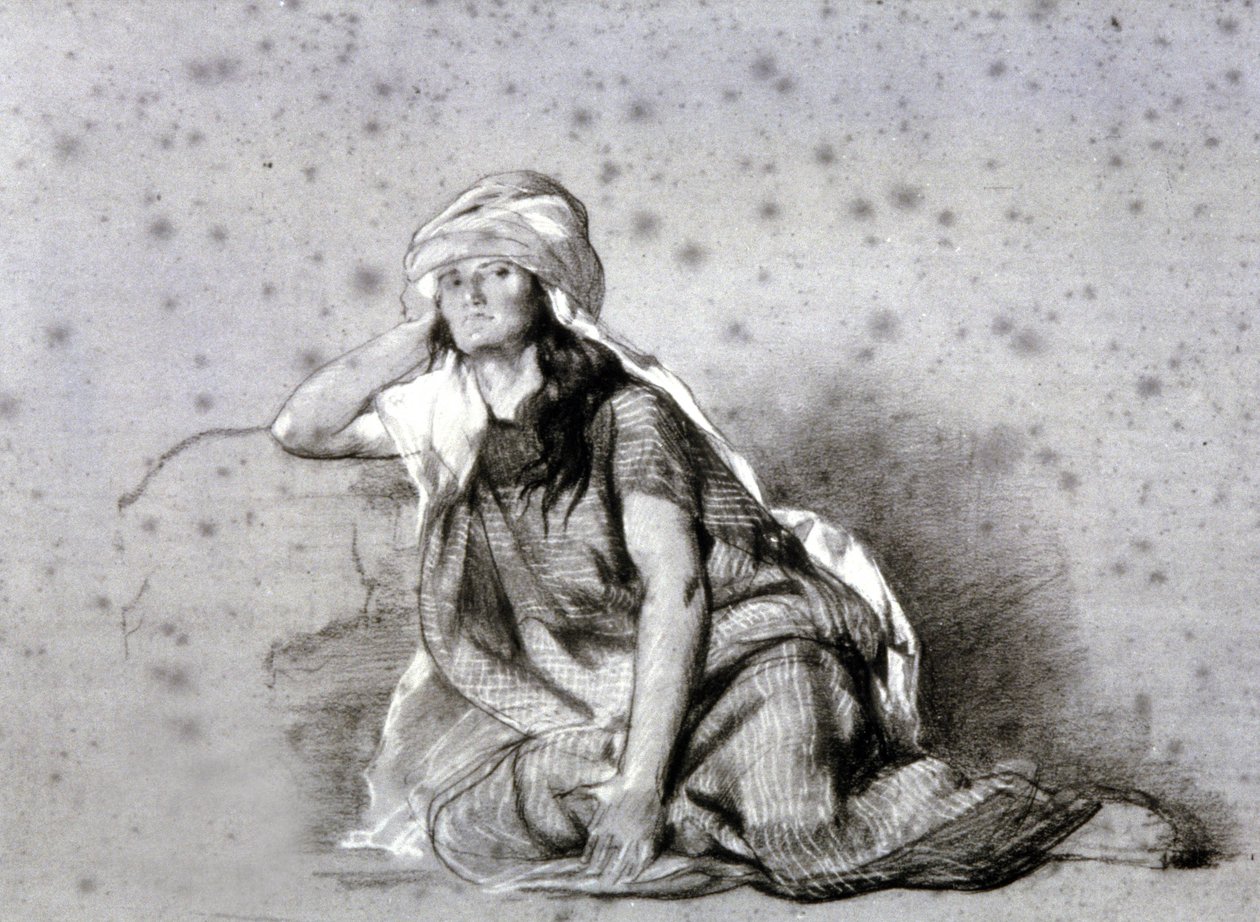Berbervrouw in de Sahel door Eugène Fromentin