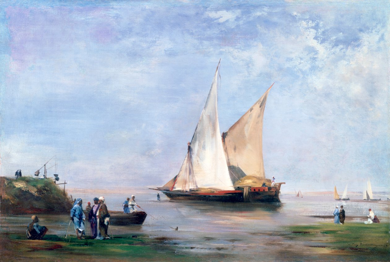 De oevers van de Nijl, 1874 door Eugène Fromentin