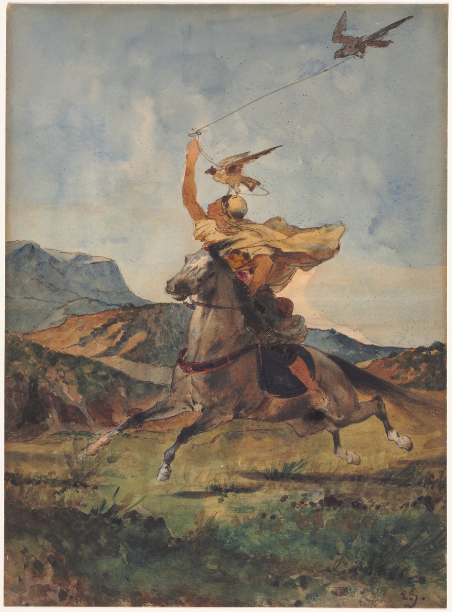 De Valkenier door Eugène Fromentin