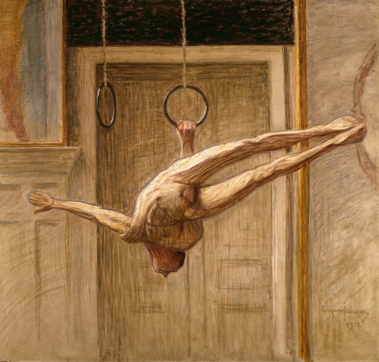 Ringgymnast nr.2, 1912 door Eugène Jansson