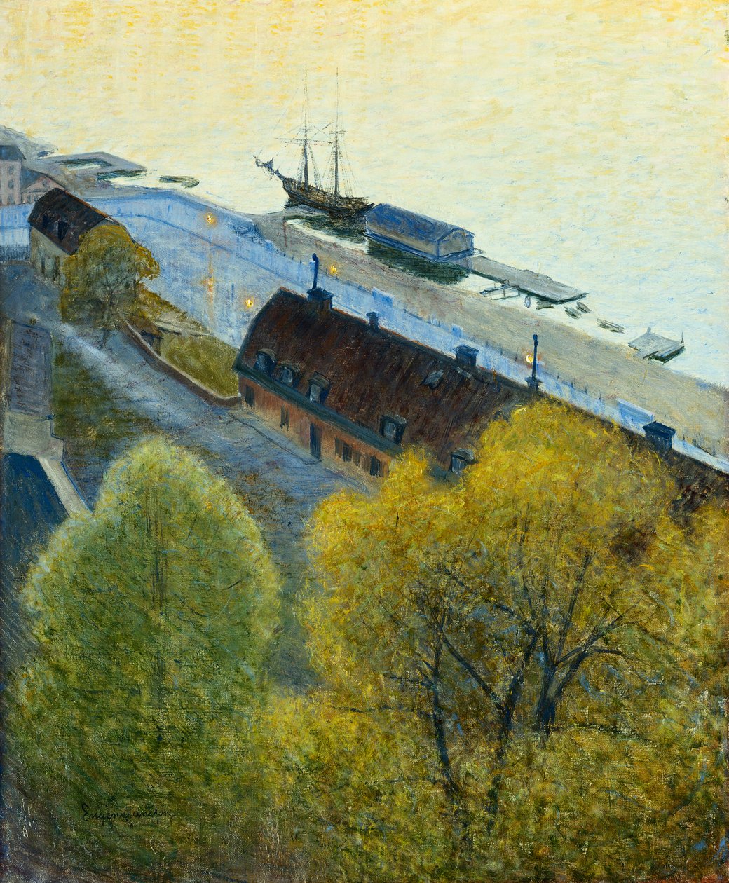 Lenteavond door Eugène Jansson