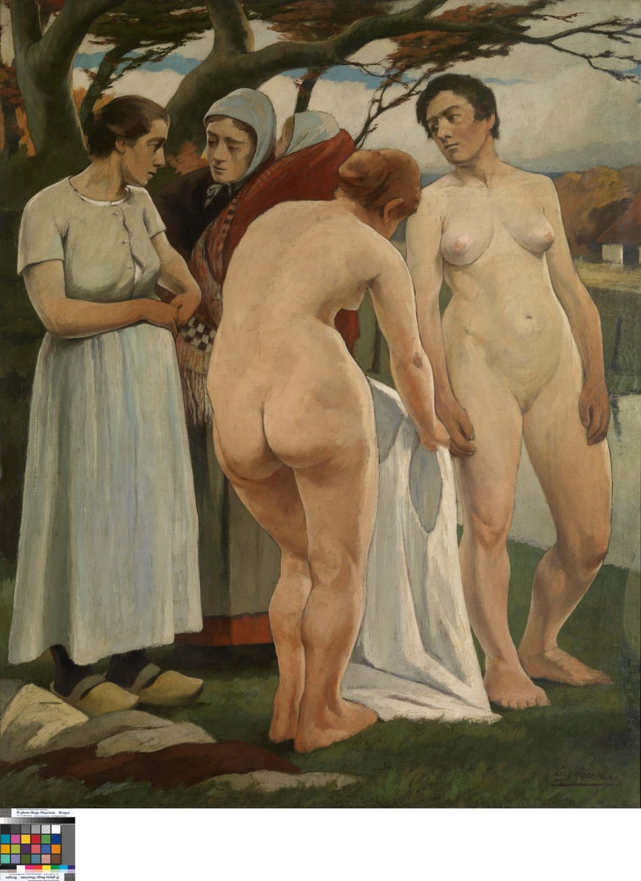 Badende vrouwen door Eugene Laermans