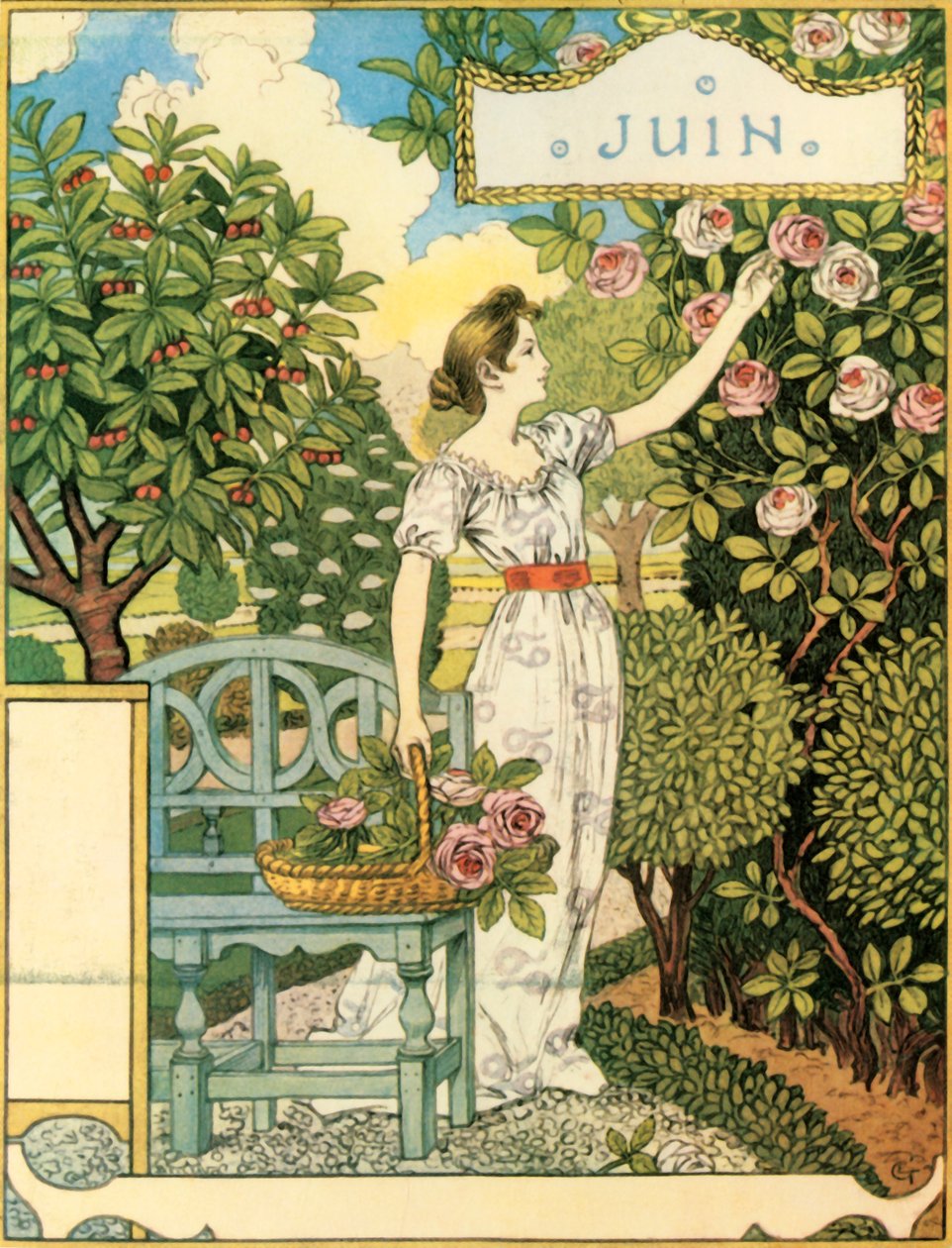 Juni, 1896 door Eugene Grasset
