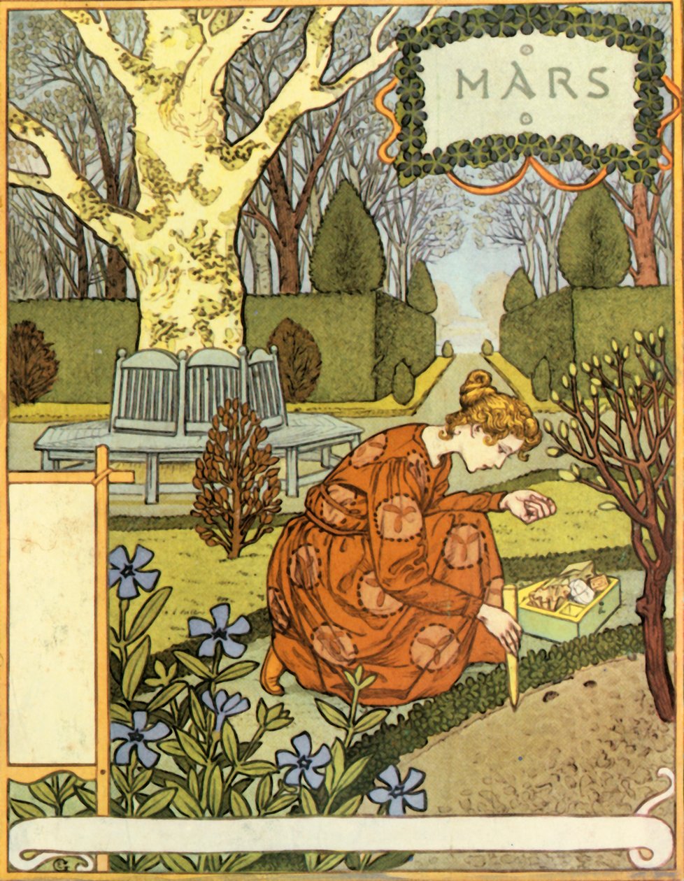 Mars, 1896 door Eugene Grasset
