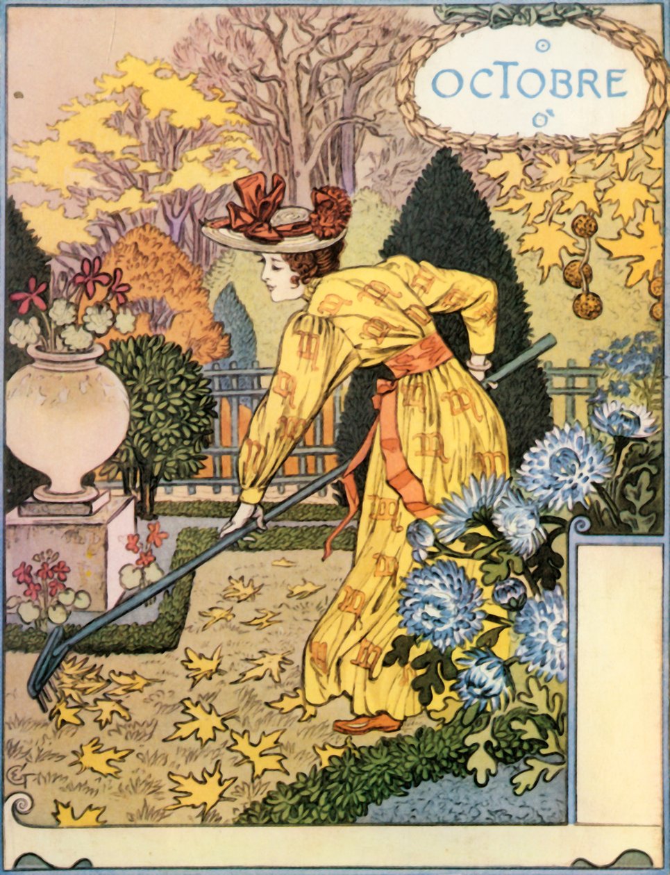 Oktober, 1896 door Eugene Grasset