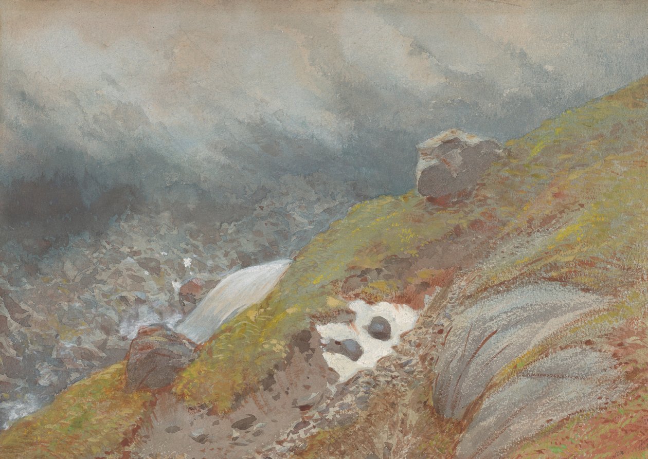 Uitzicht boven Handeck, Zwitserland door Eugène Viollet le Duc