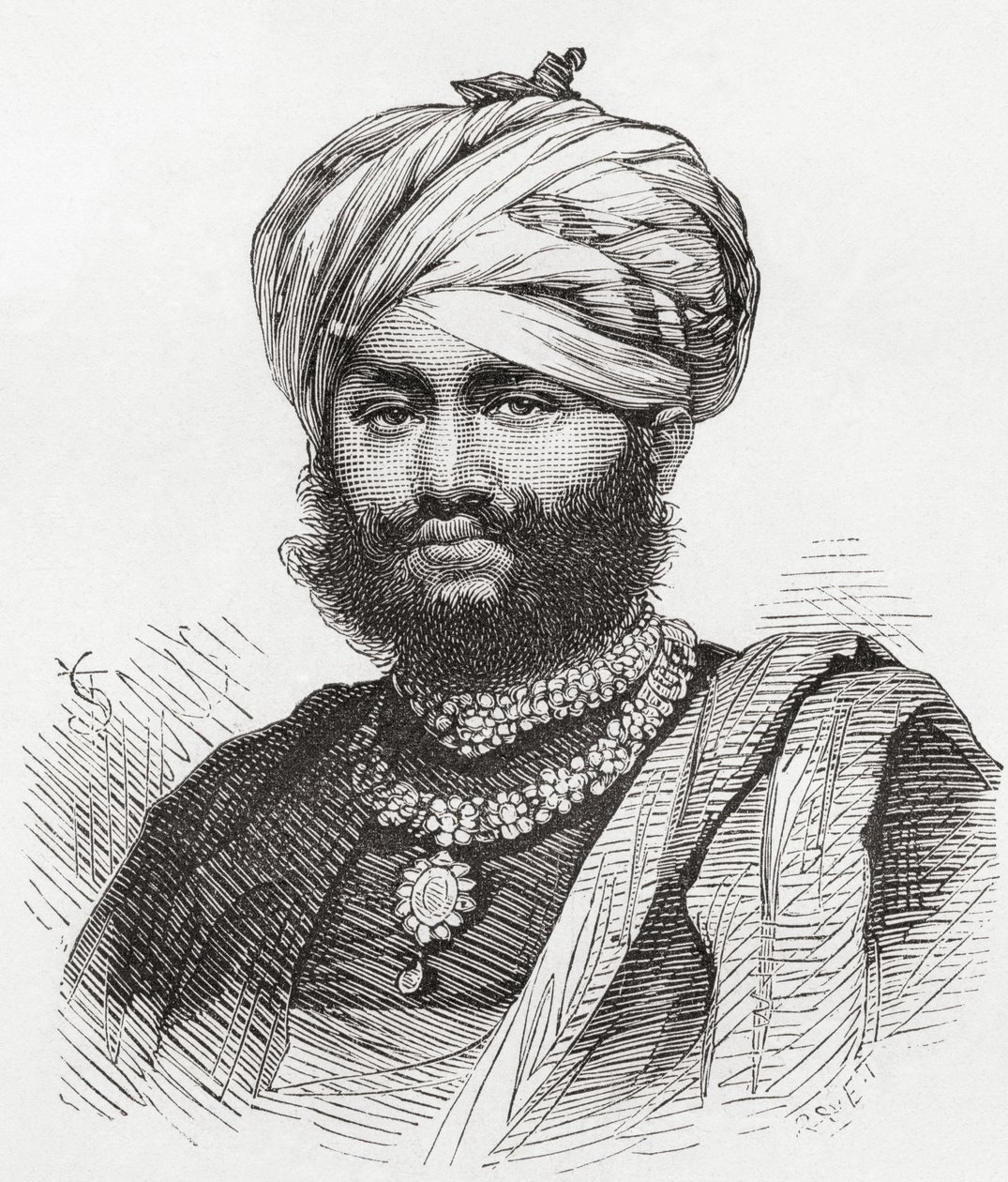 Maharao Pragmalji II, illustratie uit 