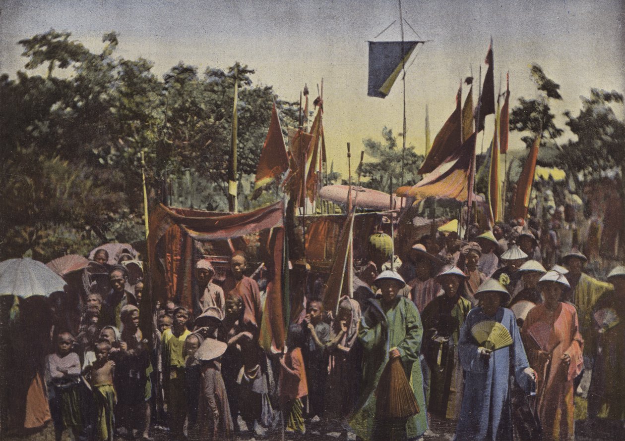 Processie van een Chinese Congregatie door European Photographer