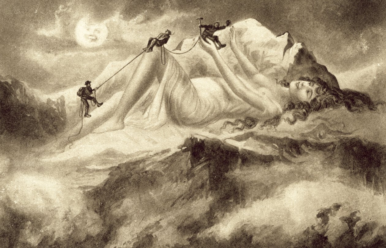 Alpinisme (litho) door European School