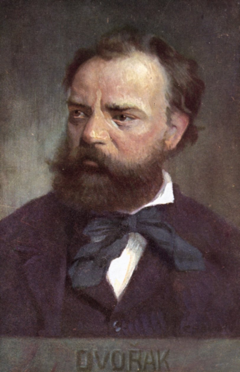 Antonin Dvorak, Tsjechisch componist (kleurenlitho) door European School