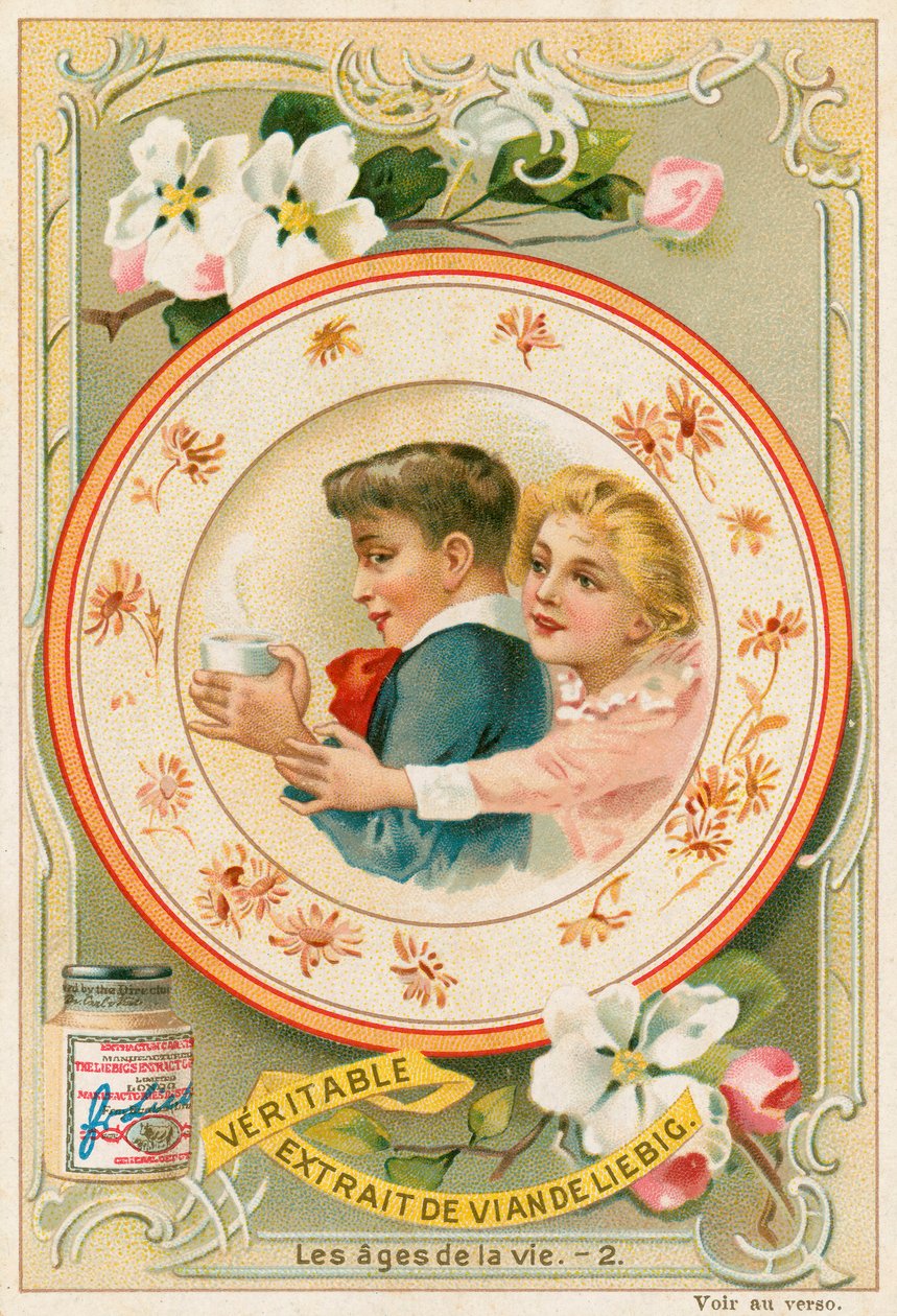 Kindertijd (chromolitho) door European School