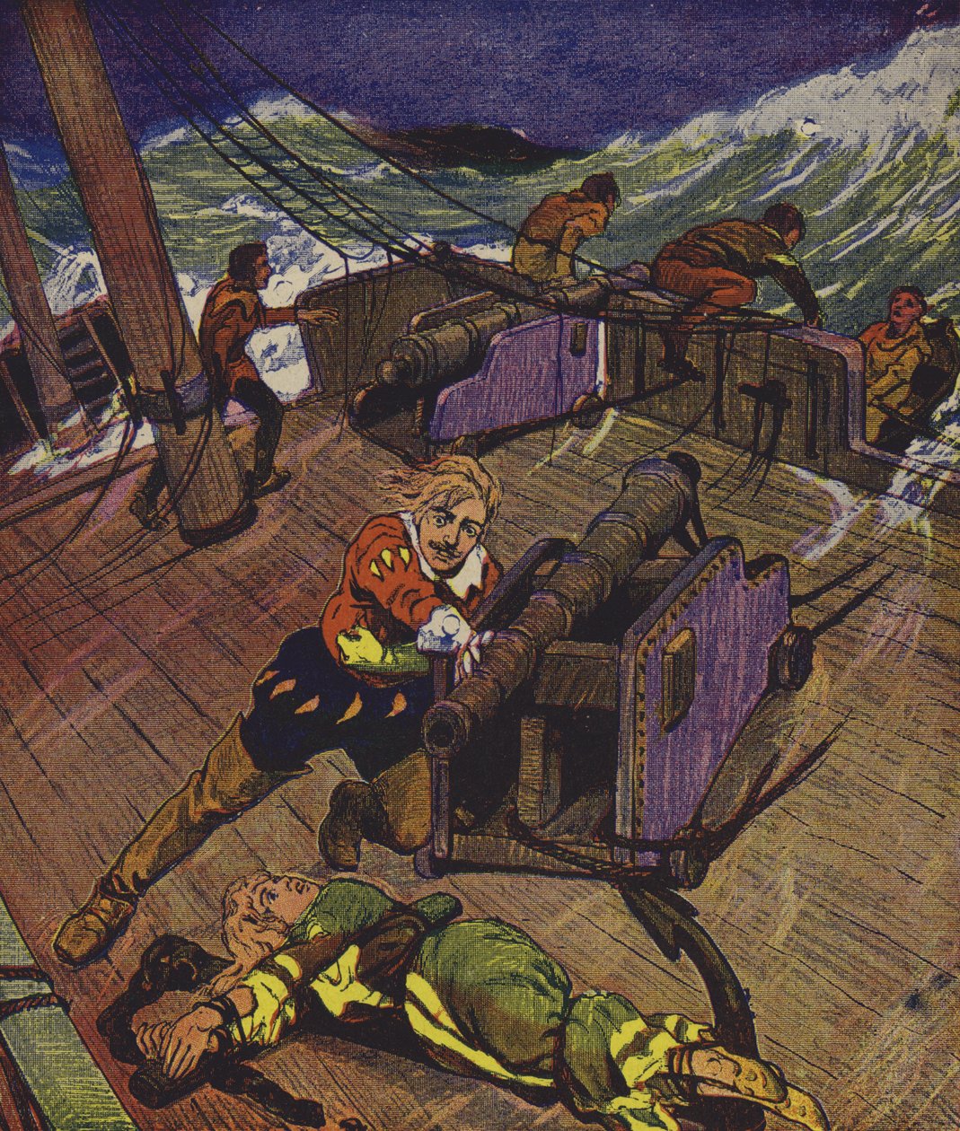 Klaus Störtebeker (kleurenlitho) door European School