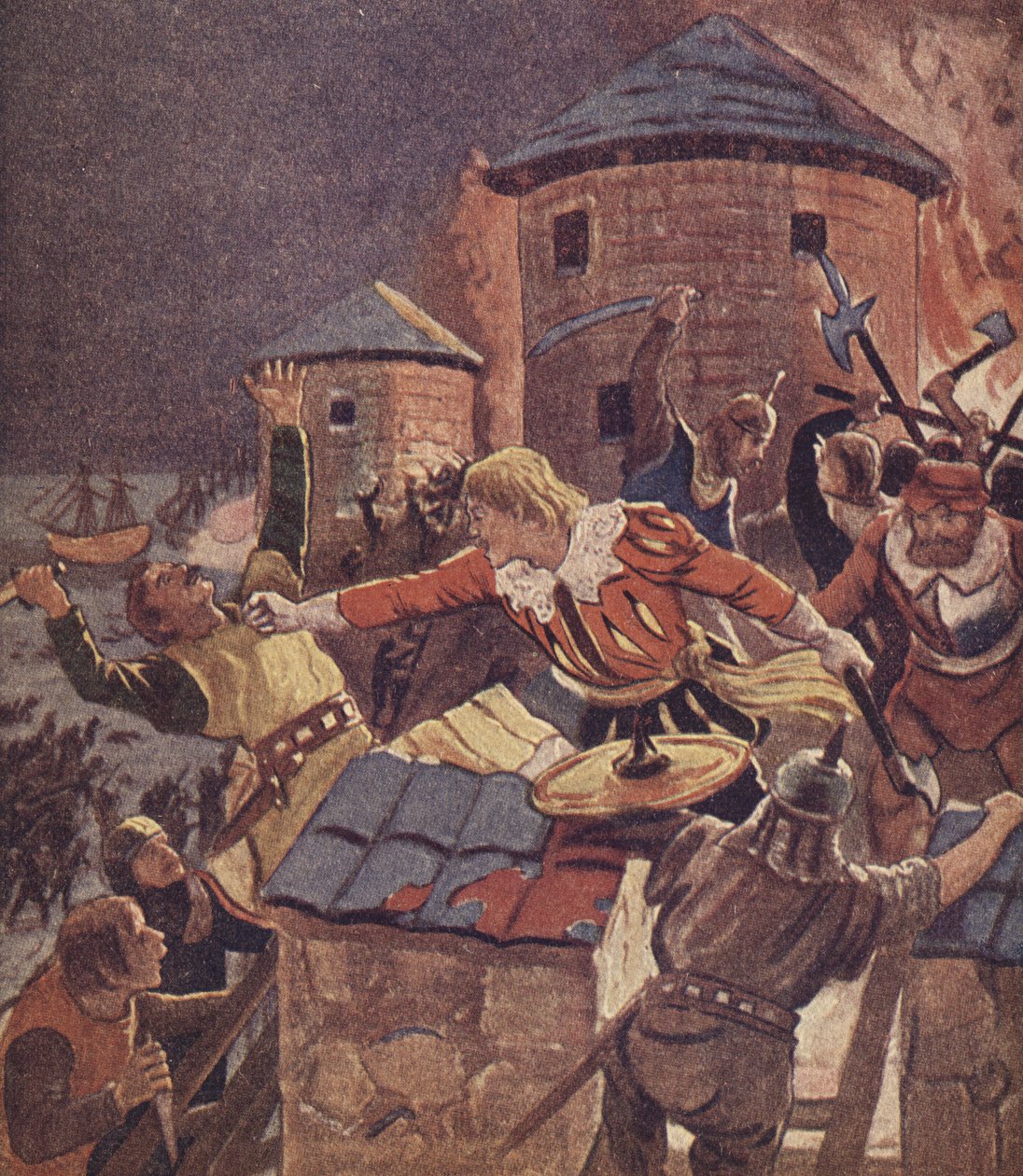 Klaus Störtebeker (kleurenlitho) door European School