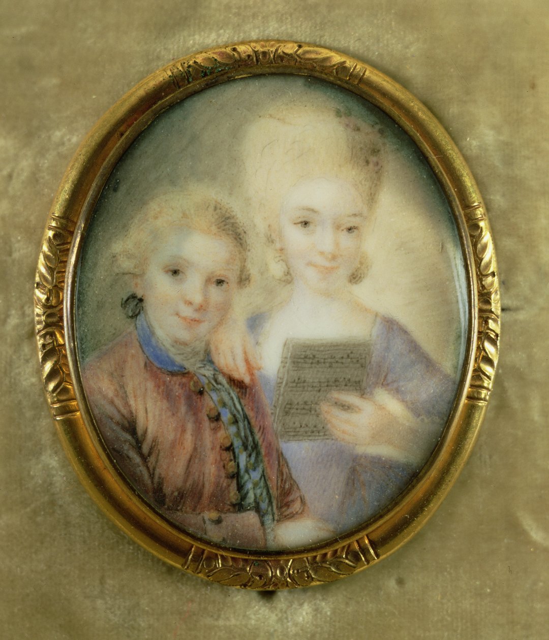 Wolfgang Amadeus Mozart (1756-91) en zijn zus Maria-Anna, genaamd 