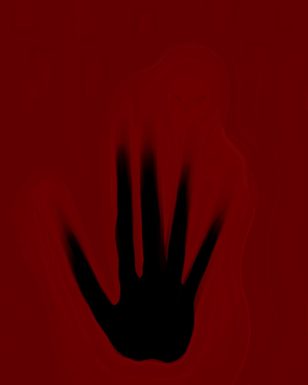 Zwarte Hand, ca 2020-24 (digitale kunst) door Evan Sklar