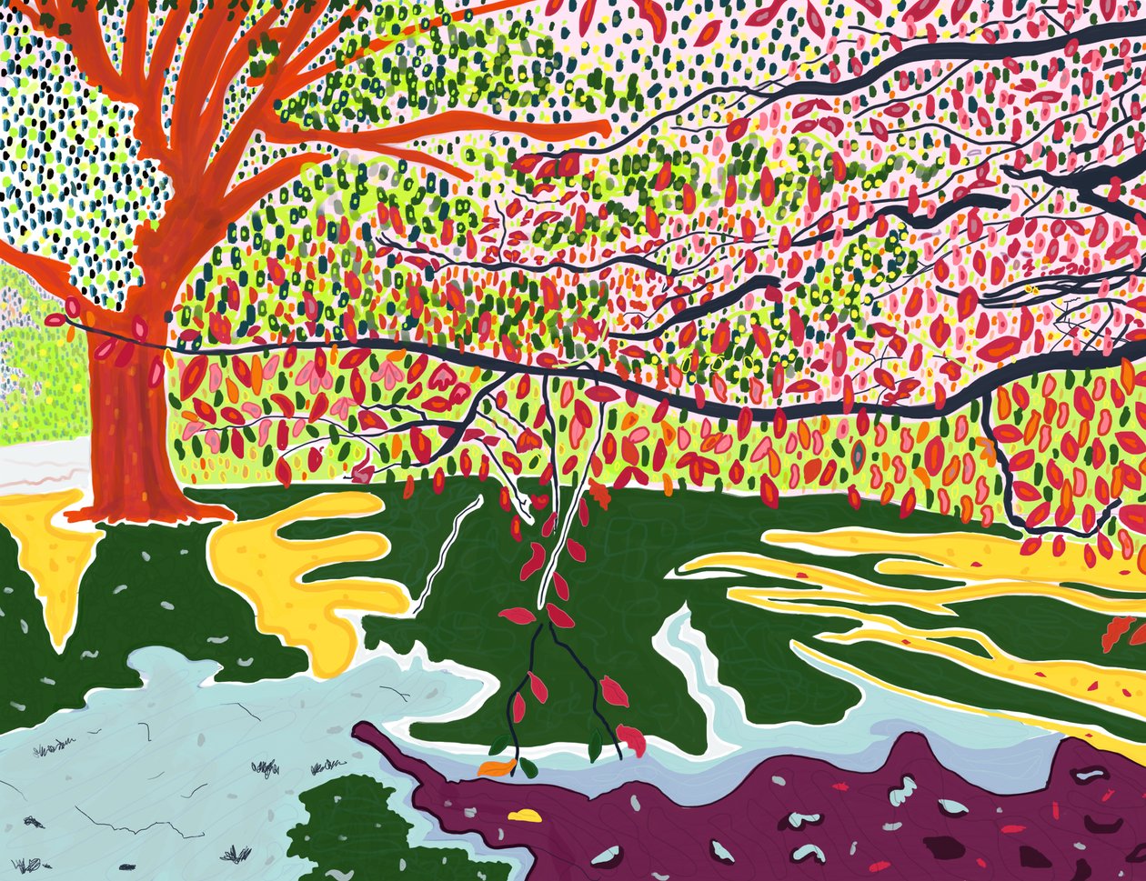 Vroege herfst, Prospekt park (digitale kunst) door Evan Sklar