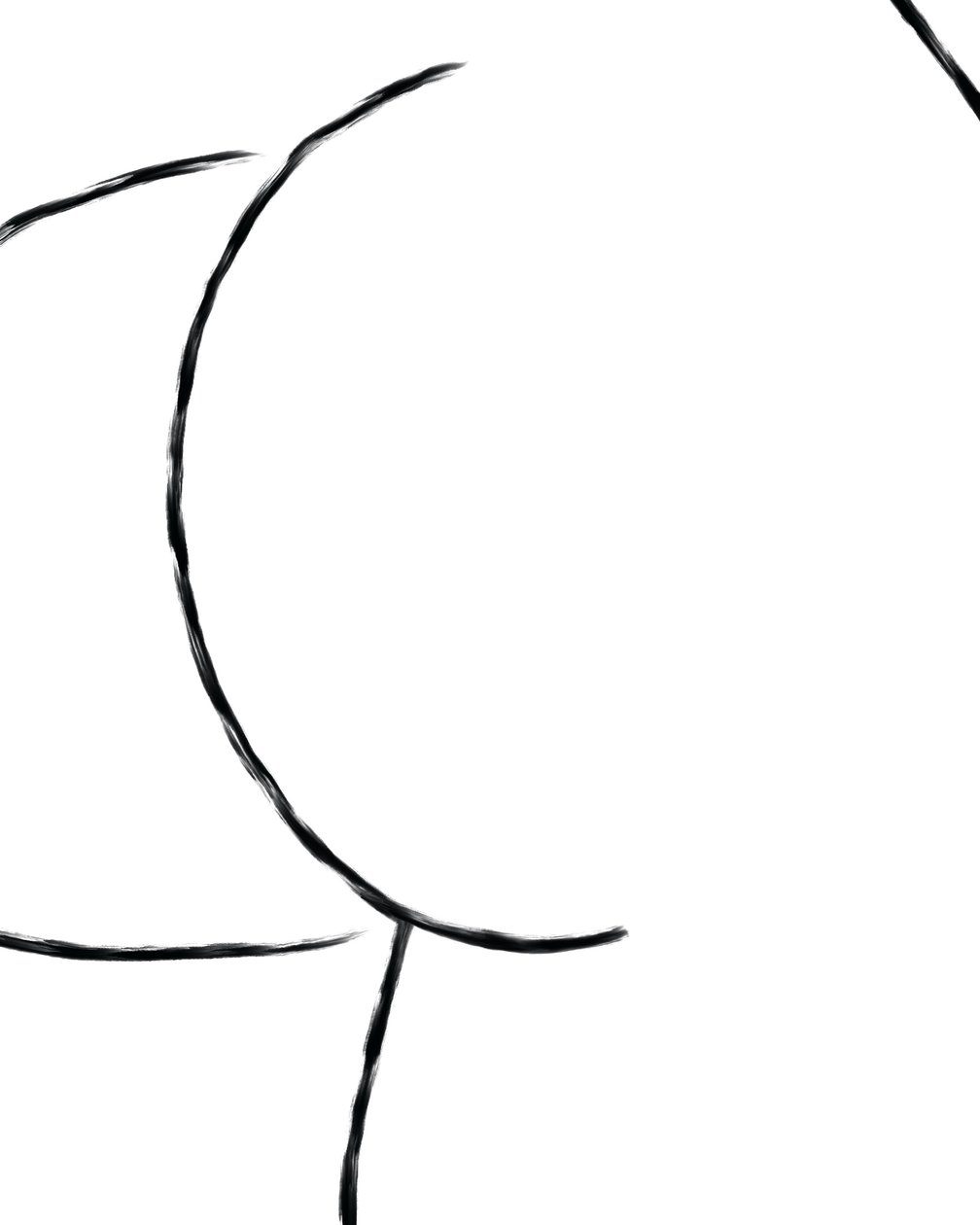 Naakt. (digitale kunst) door Evan Sklar